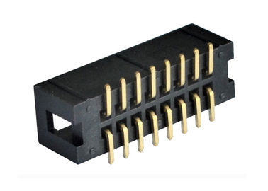 Tipo masculino PBT de SMT de la echada del conector 2.54m m del jefe de la caja/material de aislador de PA6T
