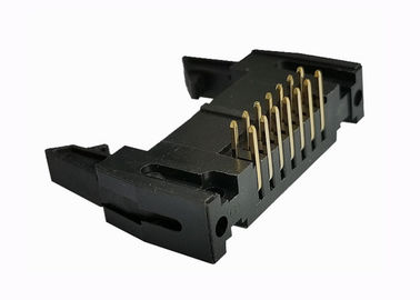 el Pin de ángulo recto del jefe 14 del Pin de 2.54m m cubrió el agujero 500V del canal del conector