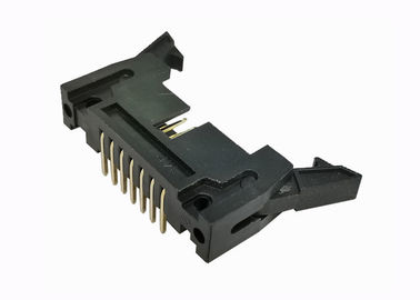 el Pin de ángulo recto del jefe 14 del Pin de 2.54m m cubrió el agujero 500V del canal del conector