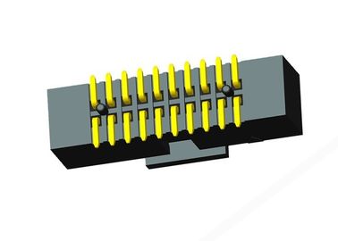Tipo recubrimiento del CASQUILLO de SMT de contacto del flash del oro de la echada del conector 1.27m m del jefe de la caja