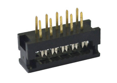 10 materiales masculinos del contacto del oro/del estañado del conector hembra del Pin Idc del jefe