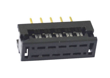 10 materiales masculinos del contacto del oro/del estañado del conector hembra del Pin Idc del jefe