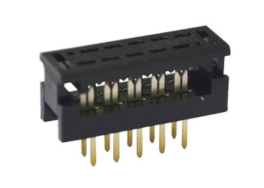 10 materiales masculinos del contacto del oro/del estañado del conector hembra del Pin Idc del jefe