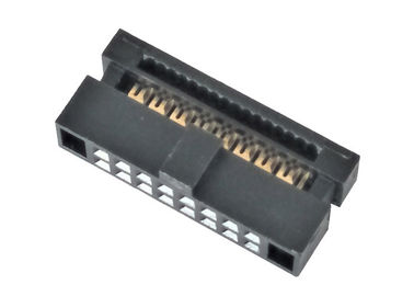 Ohmio femenino del conector los 30m del Pin Heade del conector 16 de la dislocación del aislamiento de IDC