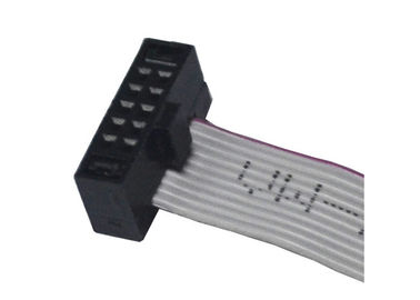 10 alambre flexible del cable de cinta de la echada del cable plano 1.27m m del Pin IDC a subir