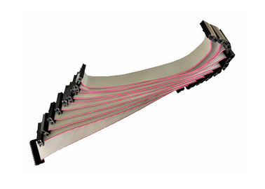 Material plano del PVC del Pin de la echada 20 de las asambleas de cable de cinta del tablero IDC del PWB 2.54m m