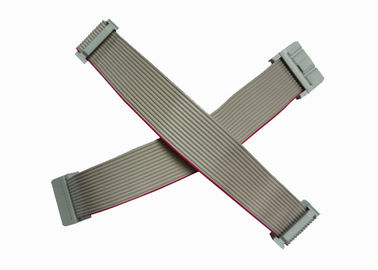 Conector gris 2.54m m del partido de las asambleas de cable plano de IDC longitud variable de 40 Pin