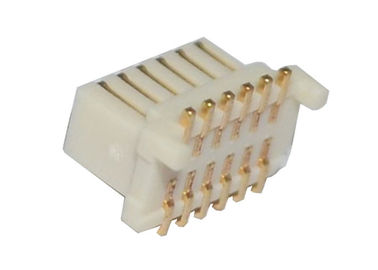 Tablero de 12 Pin para subir a los materiales del contacto del chapado en oro del jefe del Pin de SMT del conector