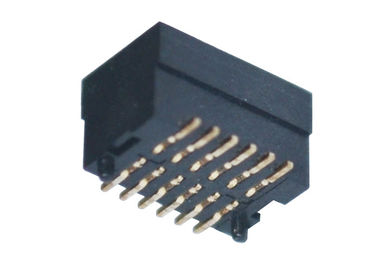 Tablero de PA9T LCP H4.0 milímetro para subir al tipo femenino del jefe 2*6P SMT de la echada de los conectores los 0.8Mm