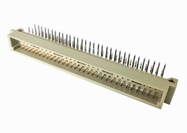Conector de ángulo recto del PWB del conector del estruendo 41612 del latón jefe de la echada de 2,54 milímetros