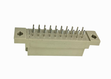Tablero doble del conector del estruendo 41612 de la fila para subir al jefe del Pin echada de 2,54 milímetros
