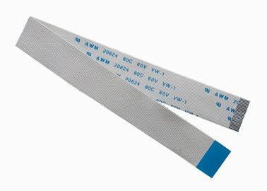 Echada plana flexible ultra fina del cable de cinta 0.5m m con el conector terminal
