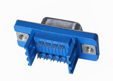 Azul 2.77m m tipo tipo recto de 9 Pin D del zócalo del DP de la soldadura del conector hembra