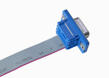 Azul 2.77m m tipo tipo recto de 9 Pin D del zócalo del DP de la soldadura del conector hembra