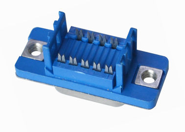 Azul 2.77m m tipo tipo recto de 9 Pin D del zócalo del DP de la soldadura del conector hembra