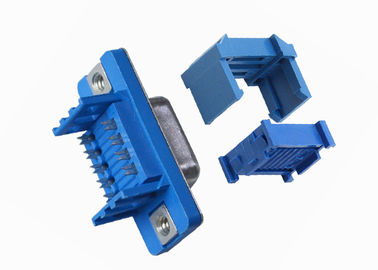Azul 2.77m m tipo tipo recto de 9 Pin D del zócalo del DP de la soldadura del conector hembra