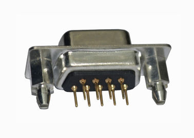 CA doble de ángulo recto de la prenda impermeable 500V de la fila de D del conector de gran intensidad del SUBMARINO