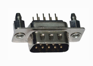 CA doble de ángulo recto de la prenda impermeable 500V de la fila de D del conector de gran intensidad del SUBMARINO