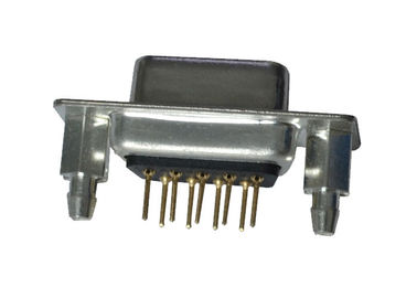 9 material doble del negro PBT de la fila de los conectores pin de la placa de circuito del SUBMARINO del DB D del Pin