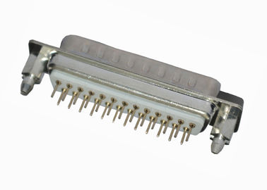 La fila doble 3.0A del Pin del conector 25 del SUBMARINO del DB D de la aleación de cobre valoró la corriente