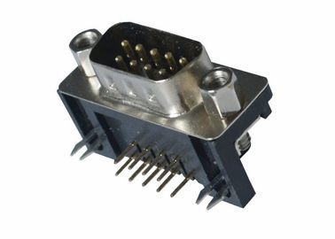 Materiales del contacto del oro/del estañado del conector del SUBMARINO del DB dr D del varón de 9 Pin