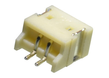 Color terminal del blanco del conector de la vivienda del Pin del solo de la fila conector 2 de la oblea