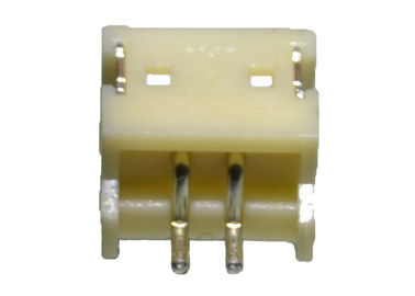 Color terminal del blanco del conector de la vivienda del Pin del solo de la fila conector 2 de la oblea