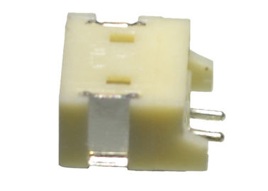 Color terminal del blanco del conector de la vivienda del Pin del solo de la fila conector 2 de la oblea