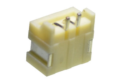 Color terminal del blanco del conector de la vivienda del Pin del solo de la fila conector 2 de la oblea