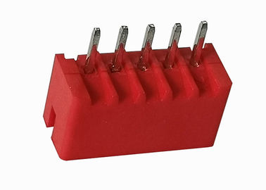 Pin femenino de ángulo recto 5 del jefe 2.0m m de la soldadura de presión para el rojo del tablero del PWB