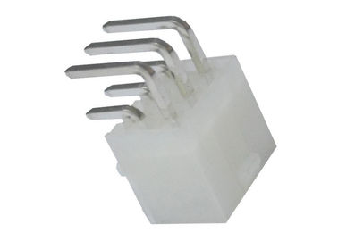 Alambre de ángulo recto blanco del PWB de la oblea del jefe de 6 Pin para subir a ohmio de los conectores los 30m