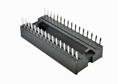 grado actual del conector 3A del jefe del Pin de la perforación rectangular de la INMERSIÓN del zócalo de IC de la echada de 1.778m m