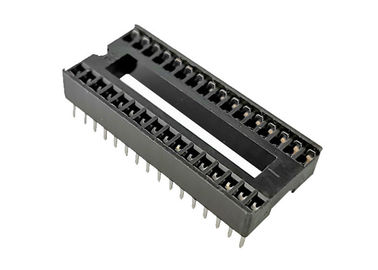 grado actual del conector 3A del jefe del Pin de la perforación rectangular de la INMERSIÓN del zócalo de IC de la echada de 1.778m m