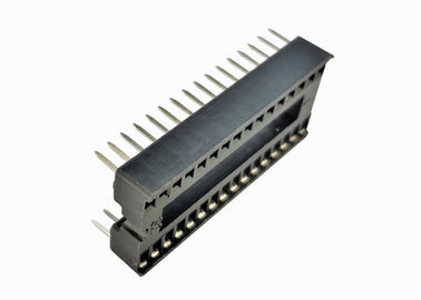 grado actual del conector 3A del jefe del Pin de la perforación rectangular de la INMERSIÓN del zócalo de IC de la echada de 1.778m m