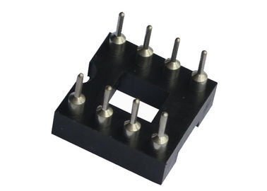 UL 94V 0 28 conector redondo del agujero 7.62m m del zócalo de IC de la inmersión del Pin a prueba de humedad