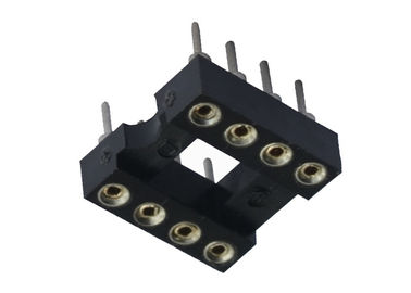 UL 94V 0 28 conector redondo del agujero 7.62m m del zócalo de IC de la inmersión del Pin a prueba de humedad