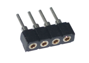 tablero plástico de la hembra del Pin 1x4 del jefe redondo del Pin para subir al jefe 1.27m m del Pin