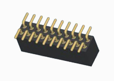 Fila dual de la hembra del Pin del jefe de la echada redonda da alta temperatura del conector 1.27m m