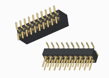 Fila dual de la hembra del Pin del jefe de la echada redonda da alta temperatura del conector 1.27m m