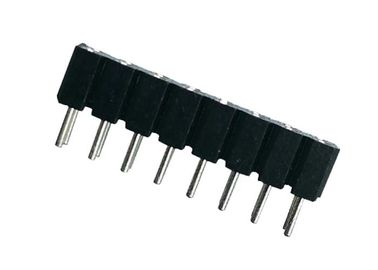 Trabajado a máquina alrededor de la INMERSIÓN femenina PPS 2.54m m 180° UL94V 0 del conector del jefe del Pin
