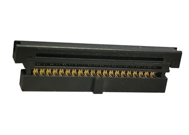 Tres alambre del conector 1.27m m del estilo IDC del pedazo para subir al contacto del bronce de fósforo