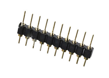 2.54m m con fila del jefe del Pin del agujero sola tipo 10 conector pin de la INMERSIÓN de 180 grados