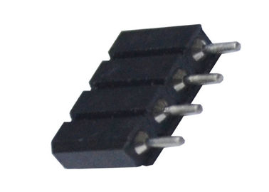 Voltaje de Withstand femenino recto del conector del jefe del PWB de la sola fila 500 V