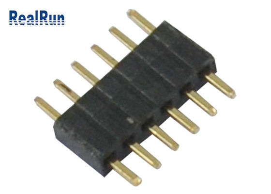 6 Pin 0.75A Pin Header Connector de la echada 1*6 de la posición 1.0m m