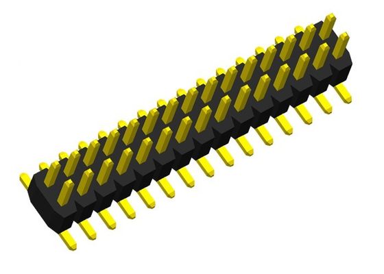 Fila dual 2x10P SMD Pin Header Connector de PA6T 1.0m m