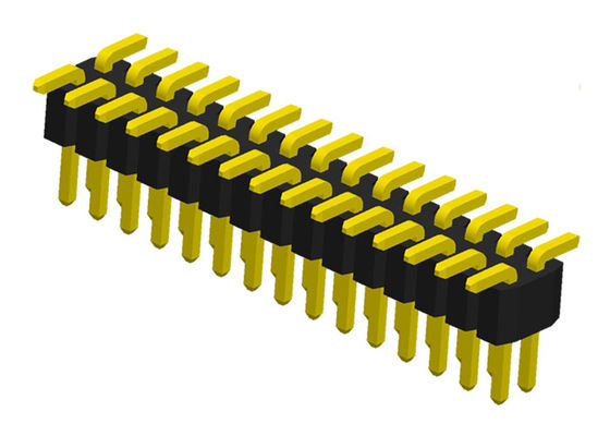 Fila dual 2x10P SMD Pin Header Connector de PA6T 1.0m m