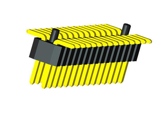 fila dual SMT Pin Header 0.75A de la echada de 1.0m m con el poste de la ubicación
