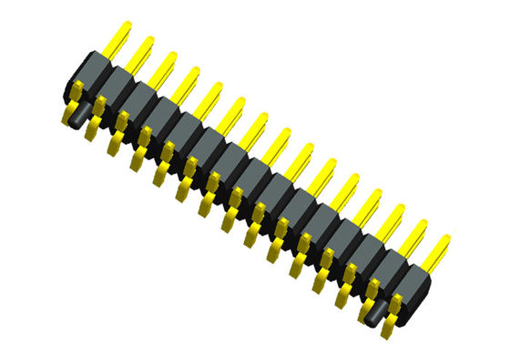 fila dual SMT Pin Header 0.75A de la echada de 1.0m m con el poste de la ubicación