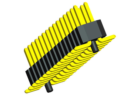 fila dual SMT Pin Header 0.75A de la echada de 1.0m m con el poste de la ubicación