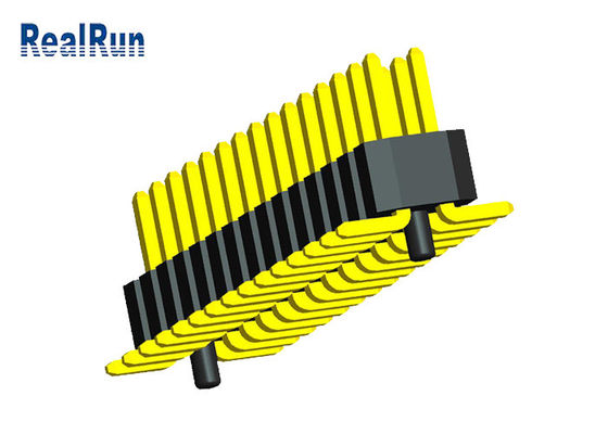 fila dual SMT Pin Header 0.75A de la echada de 1.0m m con el poste de la ubicación